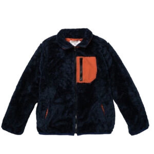 Sovereign Code Navy Plush Fleece Jacket Size Large